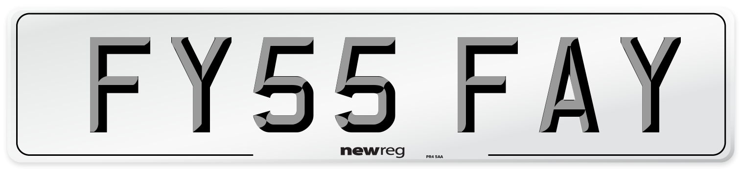 FY55 FAY Number Plate from New Reg
